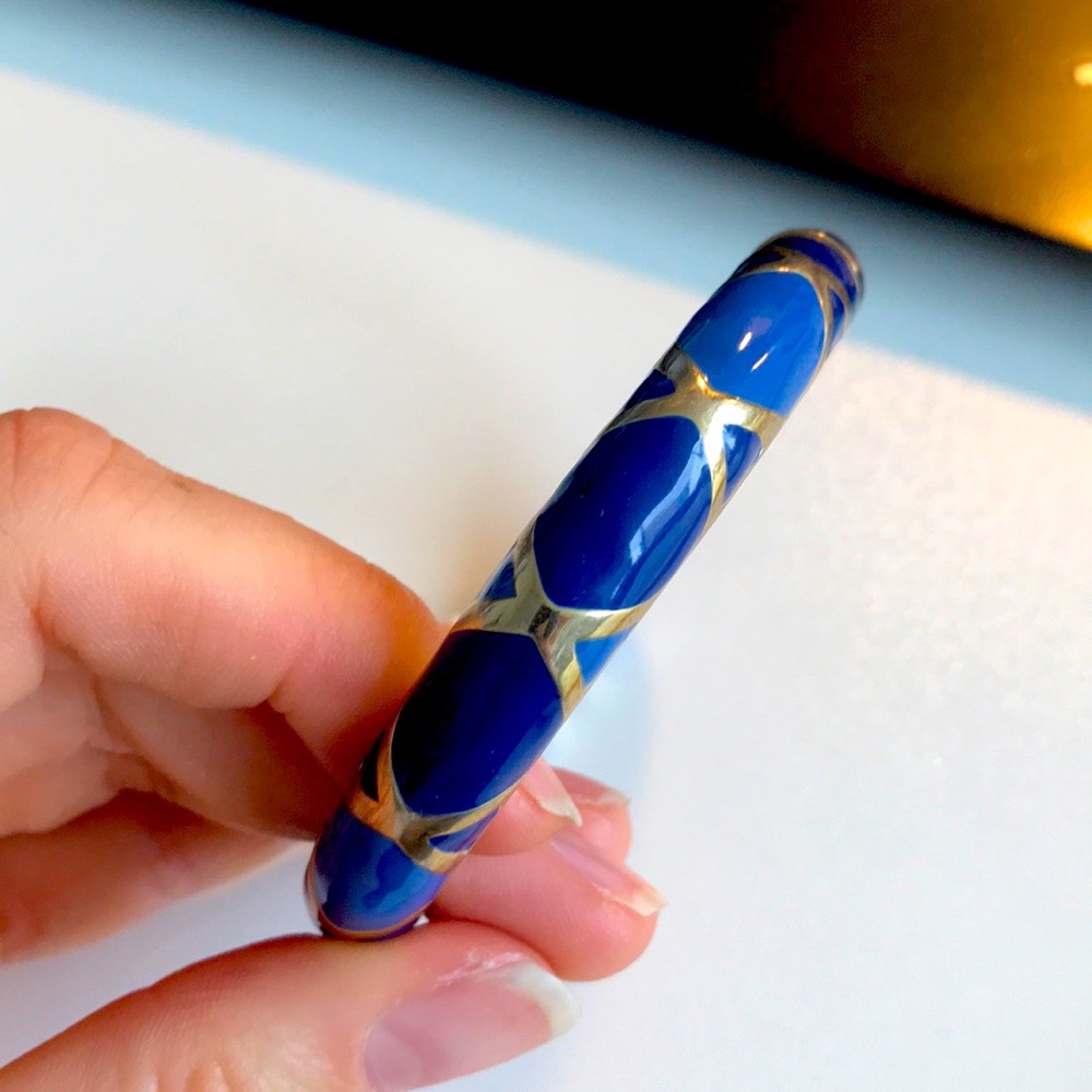 Boutique Enamel Cobalt Bracelet